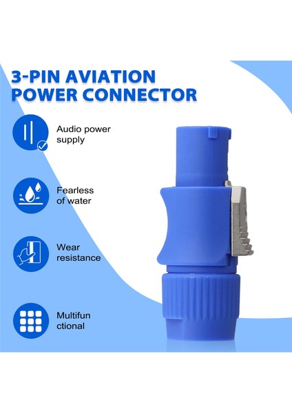 10PCS 3 Pin Erkek Powercon Konektörü Sinyal Giriş Jakı Işın Işığı Işığı Işık Gücü Girişi (Yurt Dışından) indirimleri