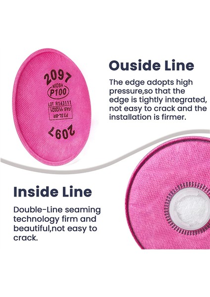 14 Pcs 2097 P100 Partikül Filtresi, 6000 6200 6800 7000 Ff-4 Için P100 Filtre Tutucu Değiştirme Değiştirilmiş (Yurt Dışından) indirimleri