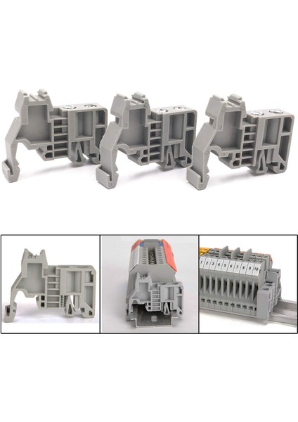 E/uk Dın Ray Terminal Blokları Son Durdurucu Braket Grisi, Terminal Blok Konnektörü (100 Paketi) (Yurt Dışından) fiyatları