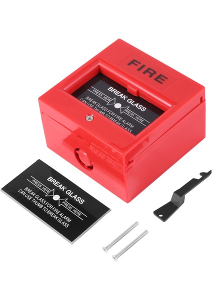 2x Ac 250V/12V Dc 12V Resetilebilir Manuel Çağrı Noktası Yangın Alarm Çekme Istasyonu (Yurt Dışından) fiyatları