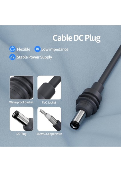 Starlink Mini Dc Güç Kablosu, Dc Uydu 18AWG Için Dc Araç Güç Kablosu, IP68 Su Geçirmez Şarj Cihazı Güç Kaynağı Kablosu 6.6ft (Yurt Dışından) modelleri