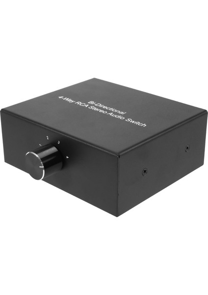4 Yollu Stereo L /r Ses Kanalı Iki Yönlü Ses Anahtarlayıcı, 1&#39;i 4&#39;ü /4&#39;ü 1&#39;de, Hoparlör Için Ses Anahtarı Ayırıcı (Yurt Dışından)