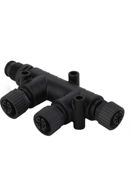 Nmea 2000 T Bağlayıcı 4 Bağlantı Noktası 5pin M12 Iplik IP67 Nmea 2000 (N2K) (Tee) T-Connector Garmin Lowrance Simrad (Yurt Dışından)