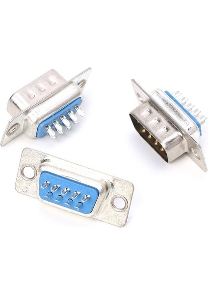 5 Kadın 10 Pcs Db9 Erkek ve Dişi RS232 9 Pın Tel Ladker Seri Port Taki (Yurt Dışından) fırsatları