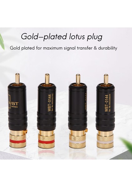 4pcs Rca Kilitleme Fişleri Sesli Video Konnektörleri (Yurt Dışından) fiyatları