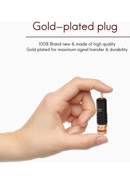 4pcs Rca Kilitleme Fişleri Sesli Video Konnektörleri (Yurt Dışından) fırsatları