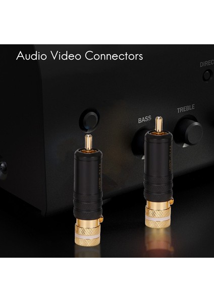 4pcs Rca Kilitleme Fişleri Sesli Video Konnektörleri (Yurt Dışından) indirimleri