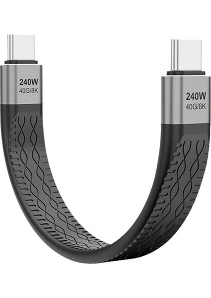 USB C - USB C Kablosu, 240W Tip C - C Tip C Hızlı Şarj Kablosu 40GBPS USB C Veri Kablosu 8k@60Hz iPhone 15/15 Pro Max Için (Yurt Dışından)