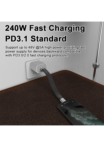 USB C - USB C Kablosu, 240W Tip C - C Tip C Hızlı Şarj Kablosu 40GBPS USB C Veri Kablosu 8k@60Hz iPhone 15/15 Pro Max Için (Yurt Dışından) indirimleri