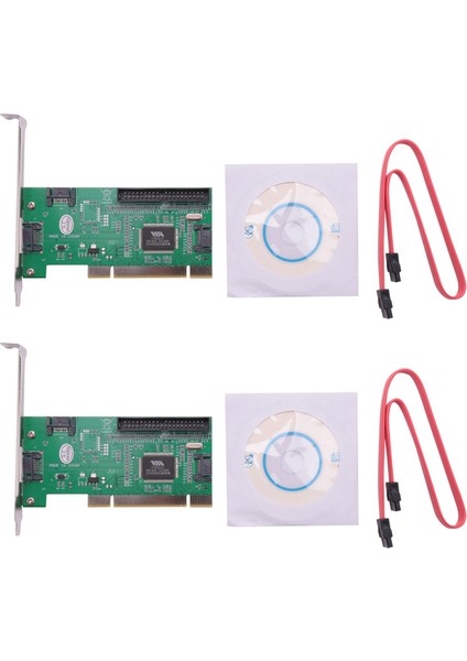 VT6421A Yonga Seti Üzerinden 2x 4 Bağlantı Noktası Sata Pcı Genişletme Kartı ve Ide (Yurt Dışından)