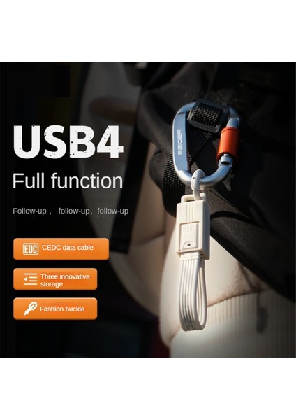 Egiozr Usb4 Veri Kablosu Taşınabilir Anahtar Kiti 40GBPS USB C Tip C Kablosu Pd 240W Thunderbolt 3/4 iPhone 15 Pro Siyah Yeşil (Yurt Dışından)