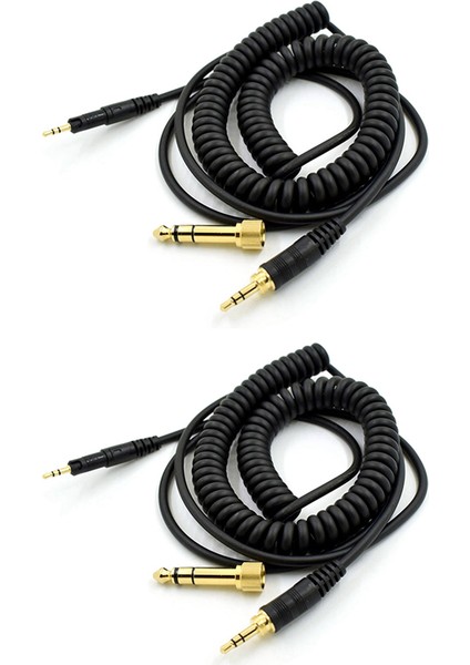 2x Ses-Technica Ath M50X M40X Kulaklıklar Için Yedek Ses Kablosu Siyah 23 Ağustos (Yurt Dışından)