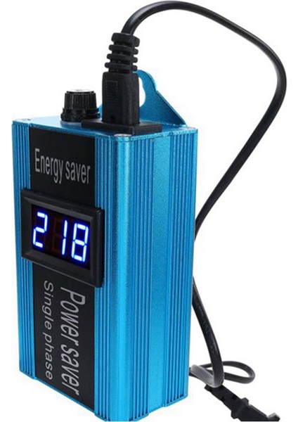 3x Akıllı Güç Tasarrufu Enerji Tasarrufu Cihazları Akıllı Güç Faktörü Koruyucu Elektrik Tasarruf Kutusu 100KW, Mavi, Us Fiş (Yurt Dışından) indirimleri