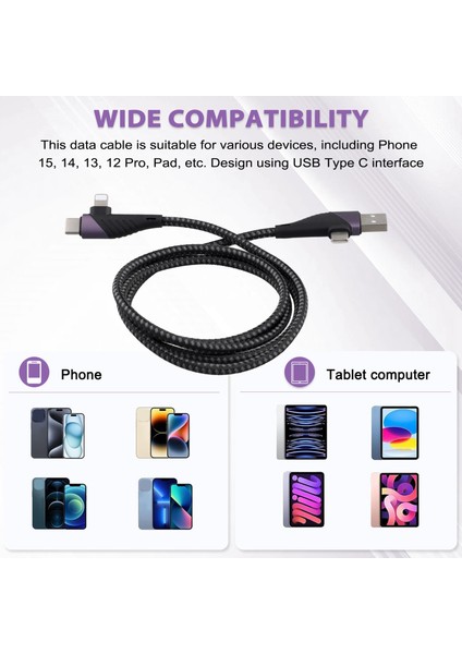4&#39;ü 1 Arada Pd USB C Kablo Hızlı Şarj 65W USB Tip C&#39;ye Tip C Ios Kablosu Iphone Xiaomi Redmi Samsung Huawei (Yurt Dışından) fırsatları