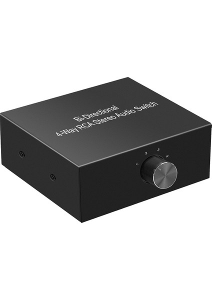 4 Bağlantı Noktası Iki Yönlü Rca Ses Değiştirici Kutusu Ses Döner Anahtar Fişi Tv Oyunu Konsolu Kulaklık Için Ses Ayırıcı Oynat (Yurt Dışından) fırsatları