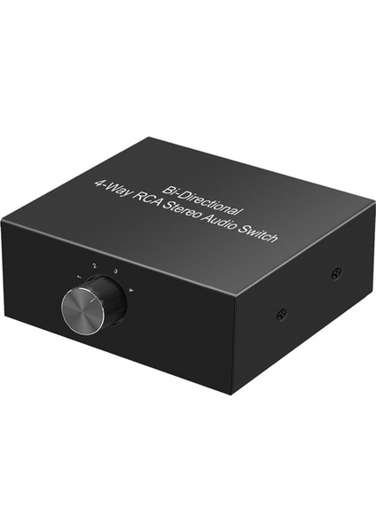 4 Bağlantı Noktası Iki Yönlü Rca Ses Değiştirici Kutusu Ses Döner Anahtar Fişi Tv Oyunu Konsolu Kulaklık Için Ses Ayırıcı Oynat (Yurt Dışından) indirimleri