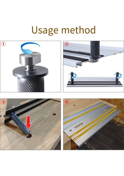 Alüminyum Alaşım Kılavuzu Rail Track Workbench Peg Fren Tezgahı Kelepçesi 19MM Köpek Deliği Ağaç Işleme Tablo Sınırı Blok Çalışma Tezgahı (Yurt Dışından) fiyatları