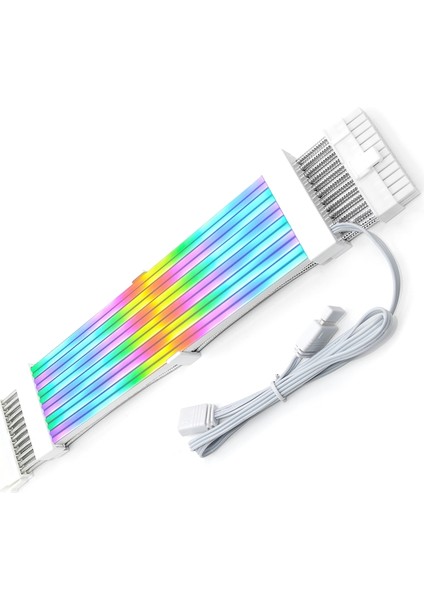 Yüksek Kaliteli Argb Uzatma Kablosu Strimer Artı Atx 24PIN Pci-E Yumuşak Silikon Bükülebilir 5V Argb Neon Hattı (Yurt Dışından) modelleri