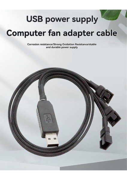 4 Pimli Pc Soğutma Fanları Için 12V USB Fan Güç Adaptör Kablosu 1 Ila 3 Step-Up Güç Adaptör Kablosu (Yurt Dışından) modelleri