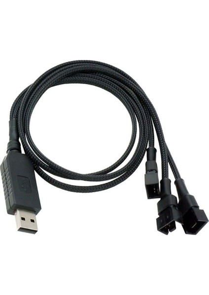 4 Pimli Pc Soğutma Fanları Için 12V USB Fan Güç Adaptör Kablosu 1 Ila 3 Step-Up Güç Adaptör Kablosu (Yurt Dışından) indirimleri