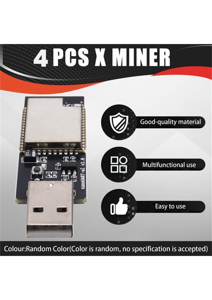 4pcs USB Btc Madencisi 40-50KH/S Solo Piyango Madenci Bitcoin Btc Madenci Asic Madenciliği Ev Ofis Için Düşük Güç Madencisi (Yurt Dışından) fiyatları