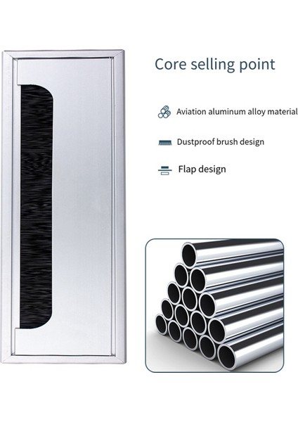 Alüminyum Alaşım Bilgisayar Masası Tel Deliği Iş Parçacığı Deliği Toz Geçirmez Ev Geliştirme Donanım Bağlantı Parçaları Iş Parçacığı Kutusu (Yurt Dışından) fırsatları