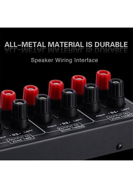 Pasif 1 In-4 Çıkış Ses Amplifikatörü / Hoparlör Sinyal Splitter Kutusu Distribütörü Ses Değiştirici (Yurt Dışından) modelleri