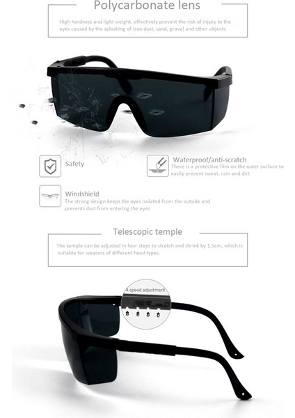 2x Kaynak Camları Kaynakçı Anti Güçlü Işık Uv Sıçrama Geçirmez Camlar Kaynak Camları Ev Dıy Aletleri Parçalar (Yurt Dışından) fiyatları