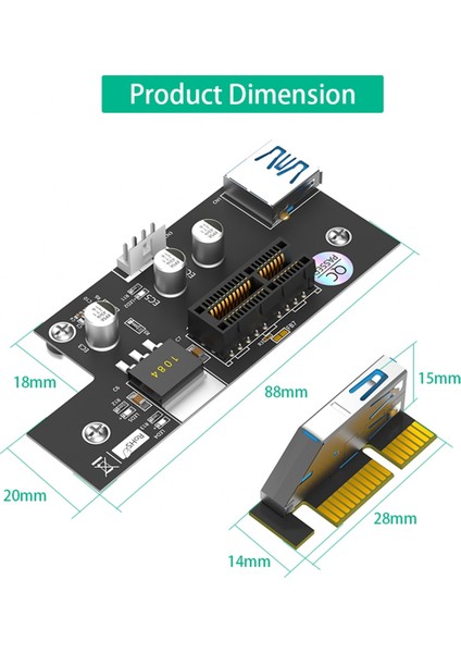 Yüksek Kaliteli Pcı Express Pcı-E 1x Ila 1X/4X/8X/16X Riser Kartı Manyetik Ayak Pedleri (Yurt Dışından) fırsatları