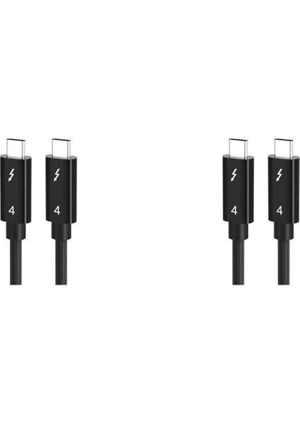 2x Thunderbolt 4 Kablo USB C 8k 60Hz Sertifikalı 40GBPS Hızlı Hız PD100W MacBook Pro Acer USB 4 C422 (Yurt Dışından)