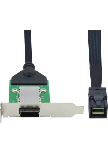 Harici Mini Sas Hd SFF-8088 26P Pcba Düşük Profilli Braketi Olan Kadın Adaptörü Sas SFF-8643 12GBPS Harici 100-OHM A (Yurt Dışından)