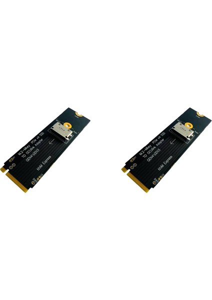 2x M.2 Nvme-U.2 Oculınk SFF-8612 Adaptör Pcı-E Ngff Çok Işlevli Kolaylık Adaptörü Gen4 (Yurt Dışından)