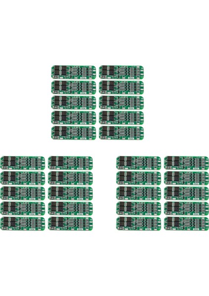 30PCS 3s 20A Bms 18650 Li-Ion Lityum Pil Şarj Cihazı Modülü Bms Koruma Koruma Pcb 11 1V 12V 12 6V Modül (Yurt Dışından)