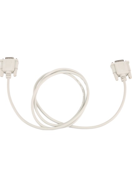 VGA DB15 Erkek - RS232 Db9 Pın Erkek Adaptör Kablosu / Video Grafik Uzantı Kablosu (Beyaz, 1.4m) (Yurt Dışından)