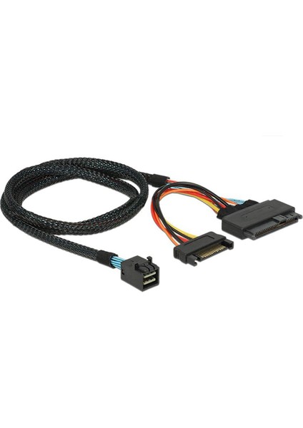 4x Dahili 12G Mini Sas Hd-U.2 / SFF-8643-SFF-8639 Kablo 0.5m 15 Pimli Sata Güç Kaynağı, U.2 SSD Için Uygun (Yurt Dışından) modelleri