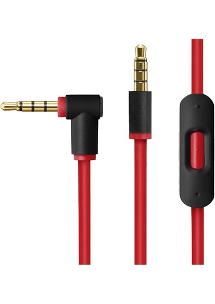 Beats Studio, Executive, Mixer, Solo Hd, Kablosuz ve Pro Kulaklıklar Için 2x Uzaktan Talk Ses Kablosu (Siyah+Kırmızı ve Siyah) (Yurt Dışından) modelleri