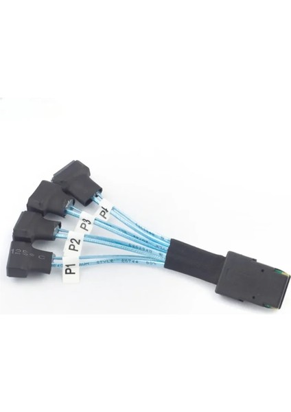 Mini Sas Sas SFF-8087 Ila 4x Sata Erkek 3.0 SSD Yüksek Hızlı Veri Aktarım Kablosu 1 Ila 4 0.3m Bilgisayar Kabloları Donanım Kabloları (Yurt Dışından) indirimleri