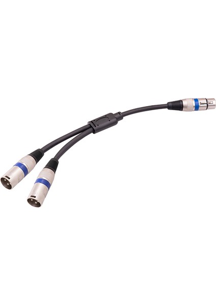 3 Pin Xlr Dişi Ila Çift Xlr Erkek Y Ayırıcı Kablosu, Xlr Ayırıcı Kablosu, Mikrofon Ayırıcı Kablosu Ses Adaptörü, 50CM, B (Yurt Dışından) fiyatları