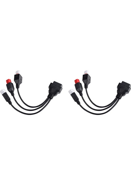 Yamaha Için 2x 3pin 4pin ve Honda 6pin Obd2 Diagnostics Kablosu Yamaha Motosiklet Obd Uzatma Kablosu (Yurt Dışından)