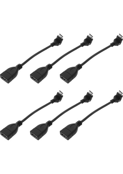 6x Mini HDMI Erkek - HDMI Kadın 90 Derece Dönüştürücü Bağlayıcı Adaptör Kablosu 1080P (Yurt Dışından)