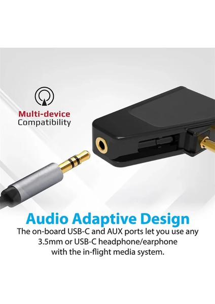 2x Bluetooth 5.3 Uçak Havayolu Uçuş Adaptörü Aonic 40 Için Verici 40 50 Kablosuz Gürül (Yurt Dışından) indirimleri