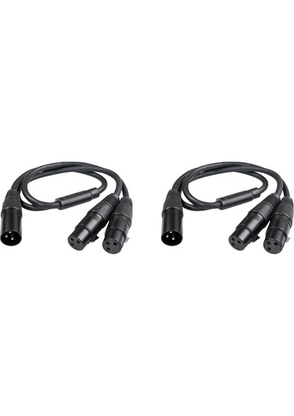 2x Xlr Y -Sprıtter Kablo, Xlr Erkek - Çift Xlr Dişi Mikrofon Birleştirici Y Kablo Dengeli Mikrofon Adaptör Yama Kablosu - 50CM (Yurt Dışından) modelleri