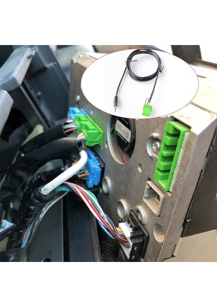 Honda Jazz Fit 2002-2006 Için 10X 6pin Yeşil Konnektör Stereo 3.5mm Jack Audio Aux-In Mp3 Kablo Tel (Yurt Dışından) modelleri