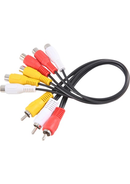 Yeni 3 Rca Erkek Kriko - 6 Rca Dişi Fiş Ayırıcı Sesli Video Av Adaptör Kablosu (Yurt Dışından) fiyatları