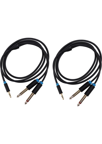 Vention 2x Jack 3.5mm Ila 6.35 Mikser Amplifikatör Hoparlörü Için Ses Kablosu 6.5mm 3.5 Jack Erkek Ayrımcı Ses Kablosu (Yurt Dışından)