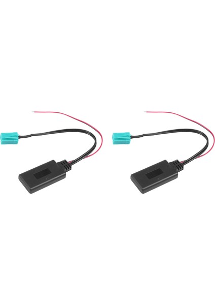2x Araç Bluetooth Modülü Aux Aux Adaptörü Kablosuz Radyo Oyuncusu Stereo Aux-In Sesli Kablosu Renault Cloo Kangoo Megane (Yurt Dışından)