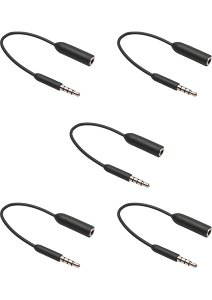 5x 3,5mm Ses Uzatma Kablosu Jack 3.5 Erkek - Kadın Kulaklık Genişletici Akıllı Telefon Kulaklık Için Yüksek Smartphone (Yurt Dışından)