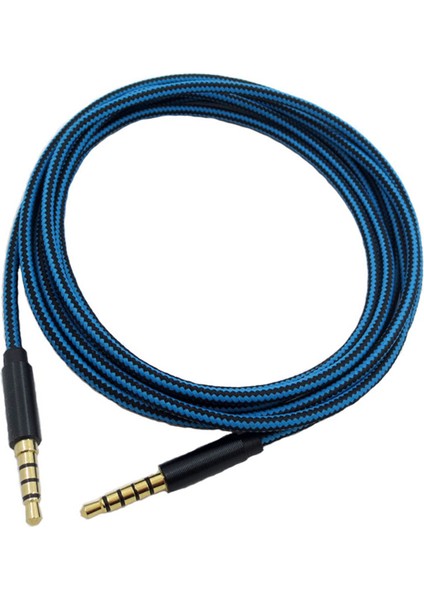 Ses Kablosu 2m/6.5ft Logitech Astro A30 A40 A40 A10 Kulaklık Yedek Naylon Örgülü Aux Hattı (Yurt Dışından)