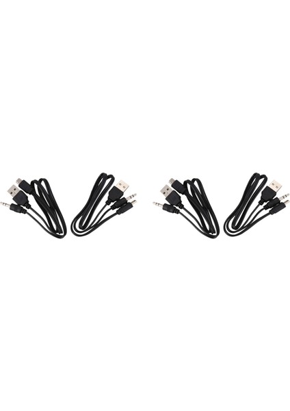 USB 2.0 Mını To Mını A. 35MM Jack Fiş Ses Veri Kablosu 45CM 4 Pcs (Yurt Dışından) fiyatları