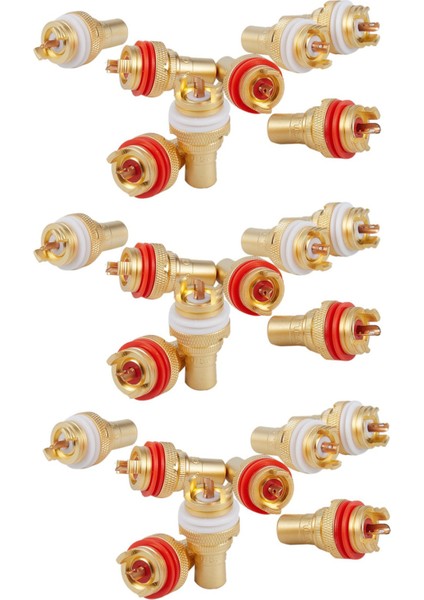 24 x Cmc Altın Kaplama Rca Fono Şasi Yuvaları Kadın Profesyonel Amp Hifi Rca Soket Altın Kaplama Lotus Kadın Koltuk (Yurt Dışından)